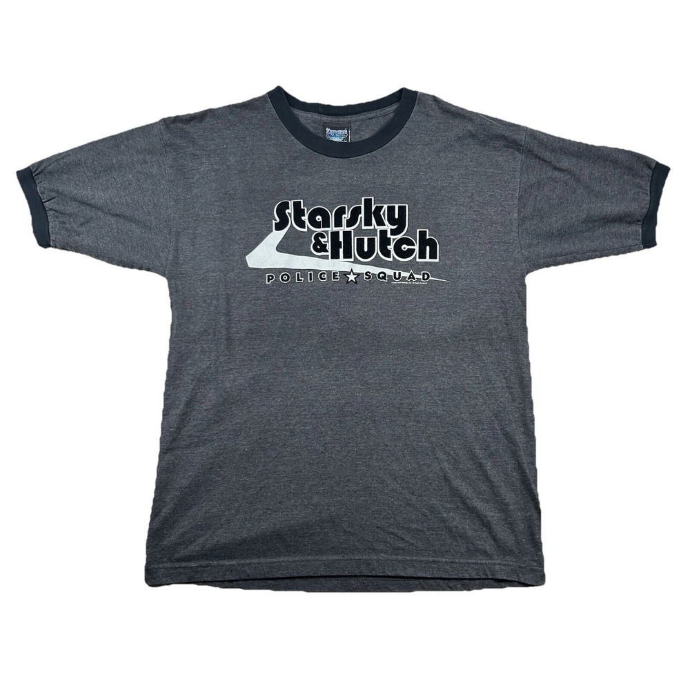 Vintage Thuder Creek Shirt Mens L Starsky Hutch Police Squad Velvet Retro Ringer